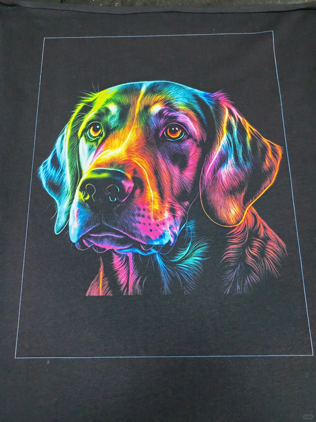 兄弟头涂料直喷打印效果