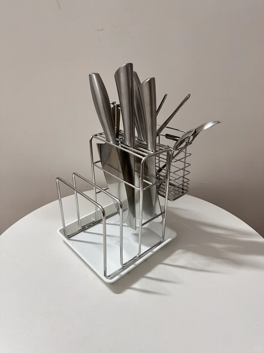 买到再也不怕发霉的304不锈钢刀架！