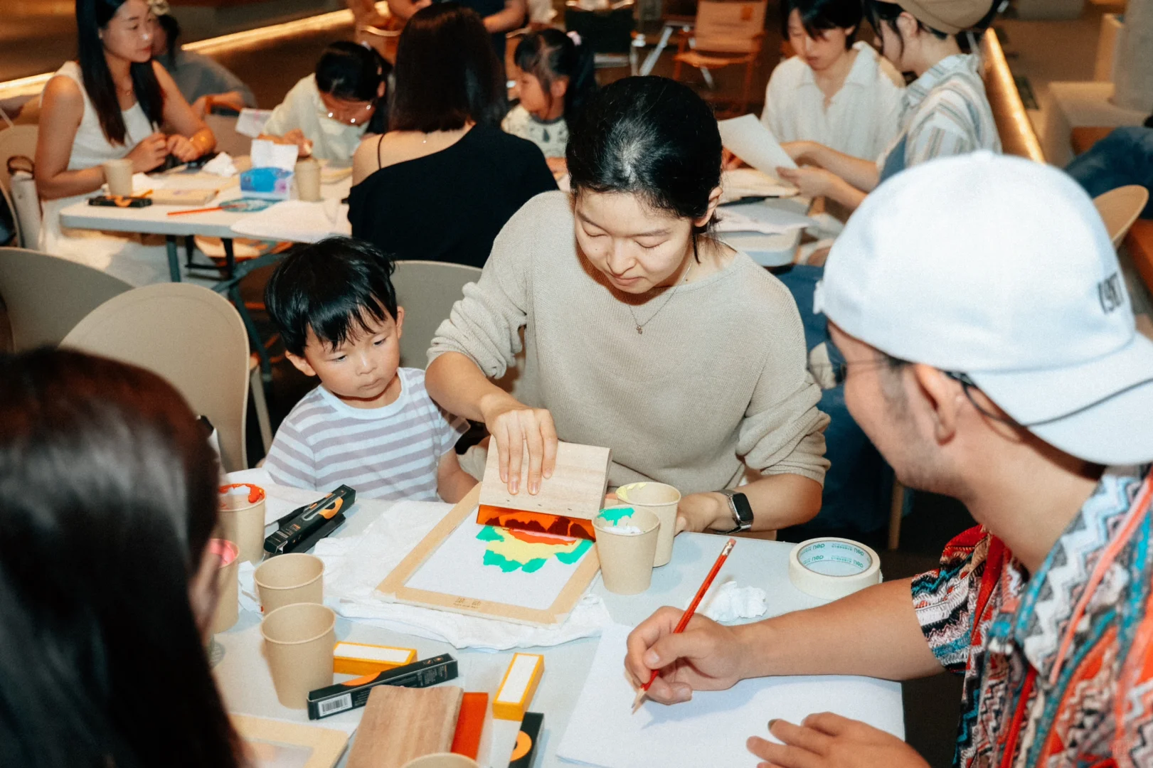 今年夏天我又办了一次丝网印刷workshop