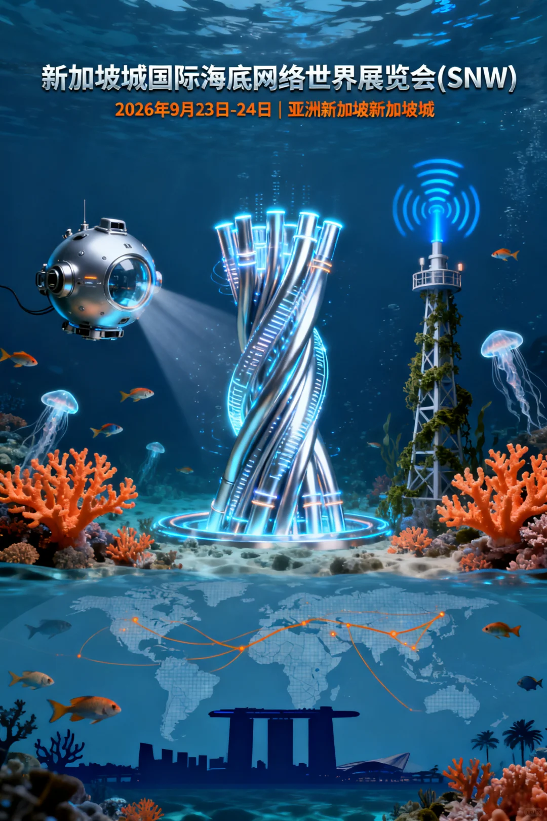 新加坡新加坡城国际海底网络世界展览会