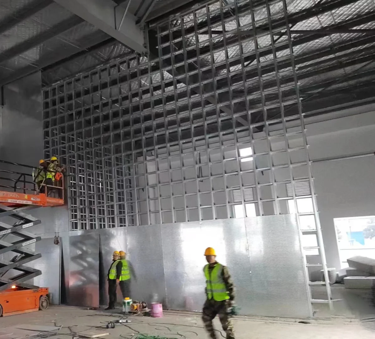 防爆墙施工现场