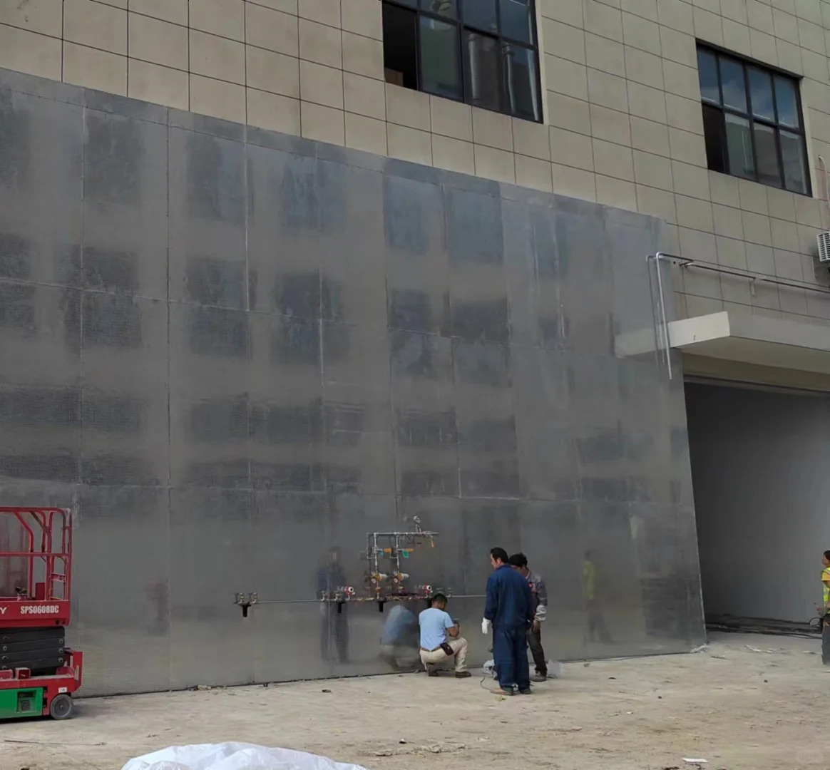 防爆墙施工现场