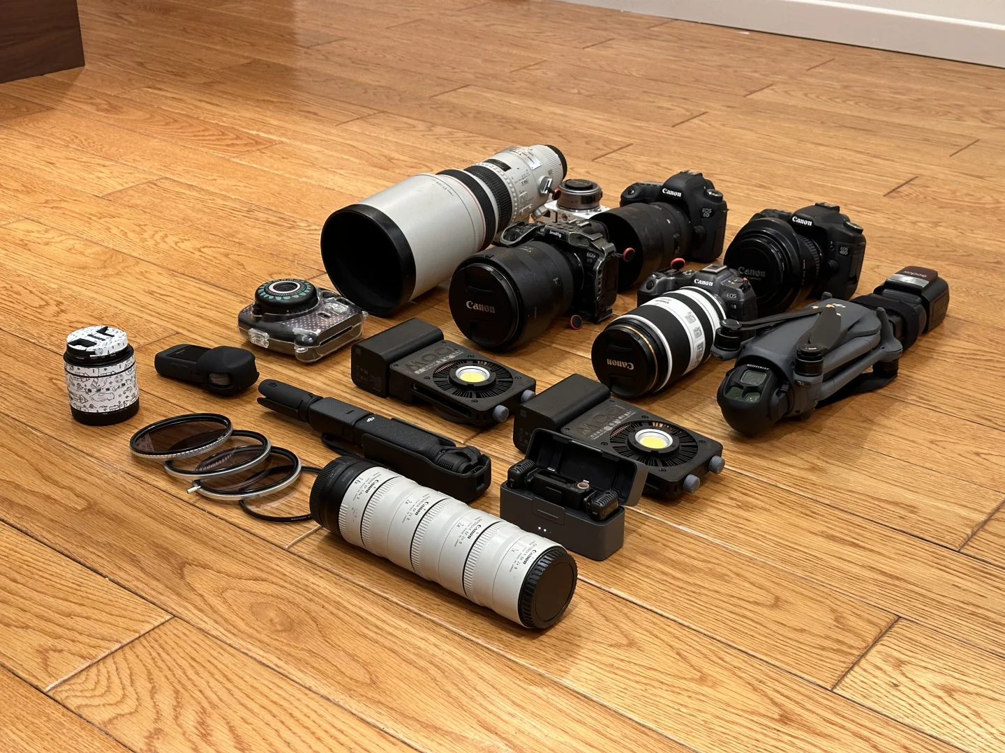 看看我的主摄影器材，这算封顶了吧！？