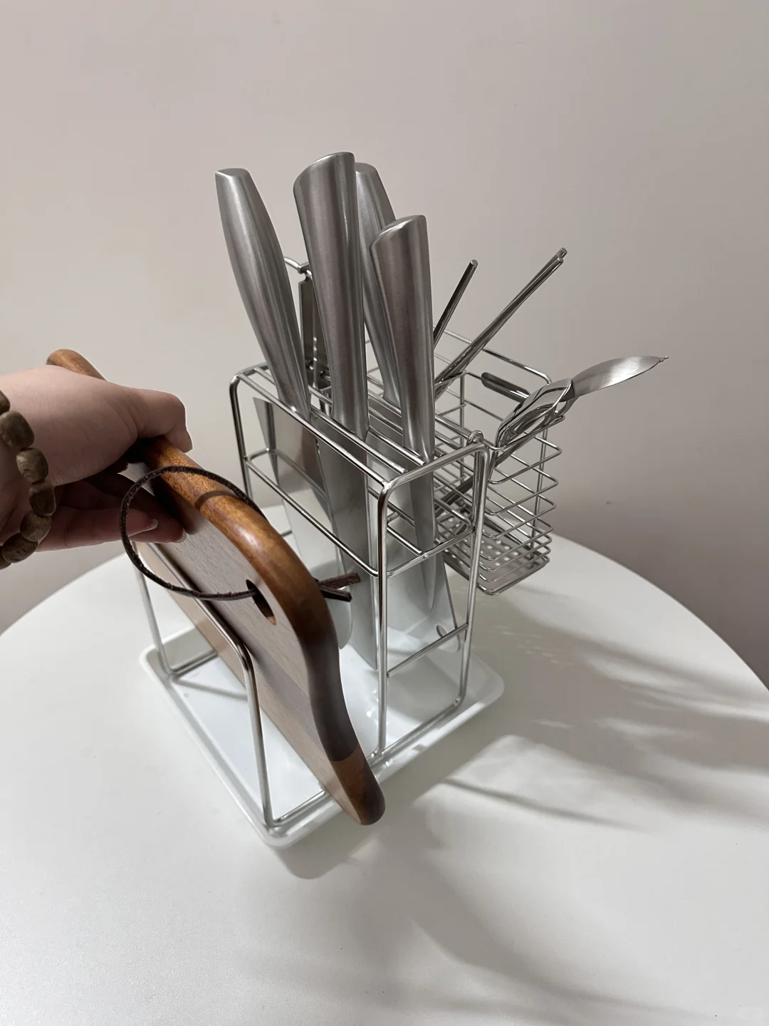 买到再也不怕发霉的304不锈钢刀架！