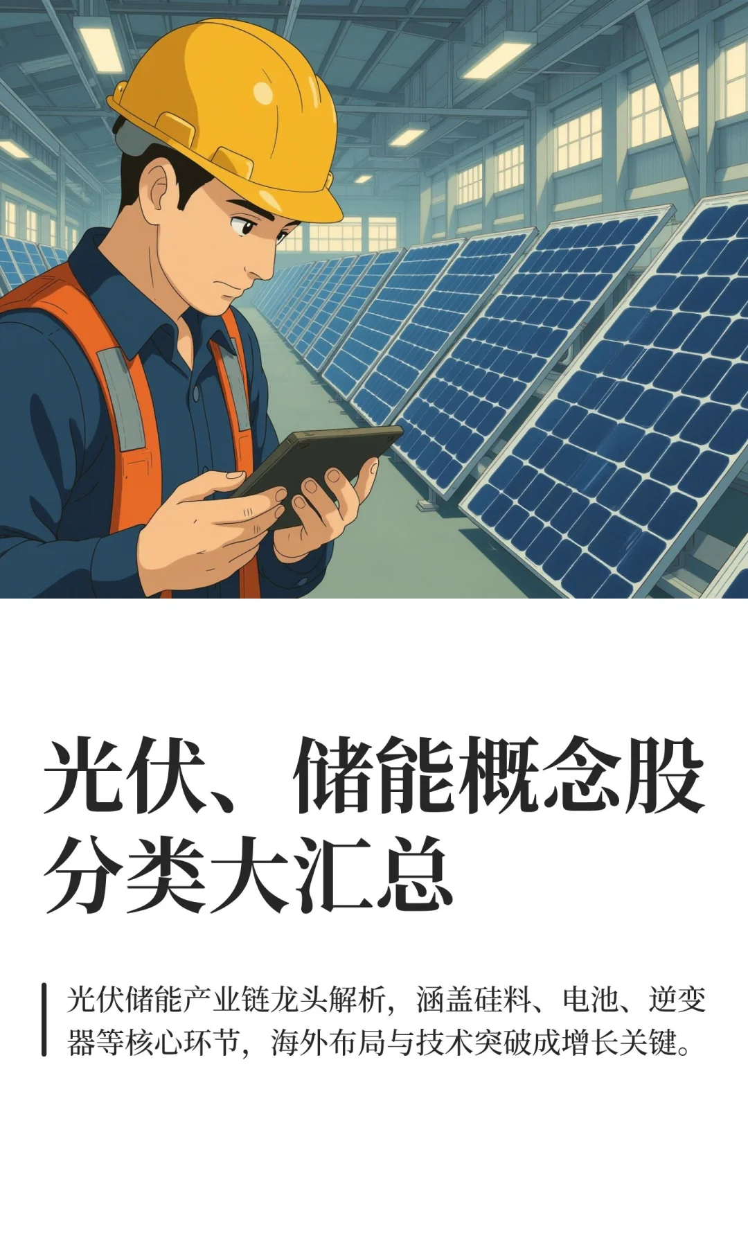 光伏、储能概念股分类大汇总