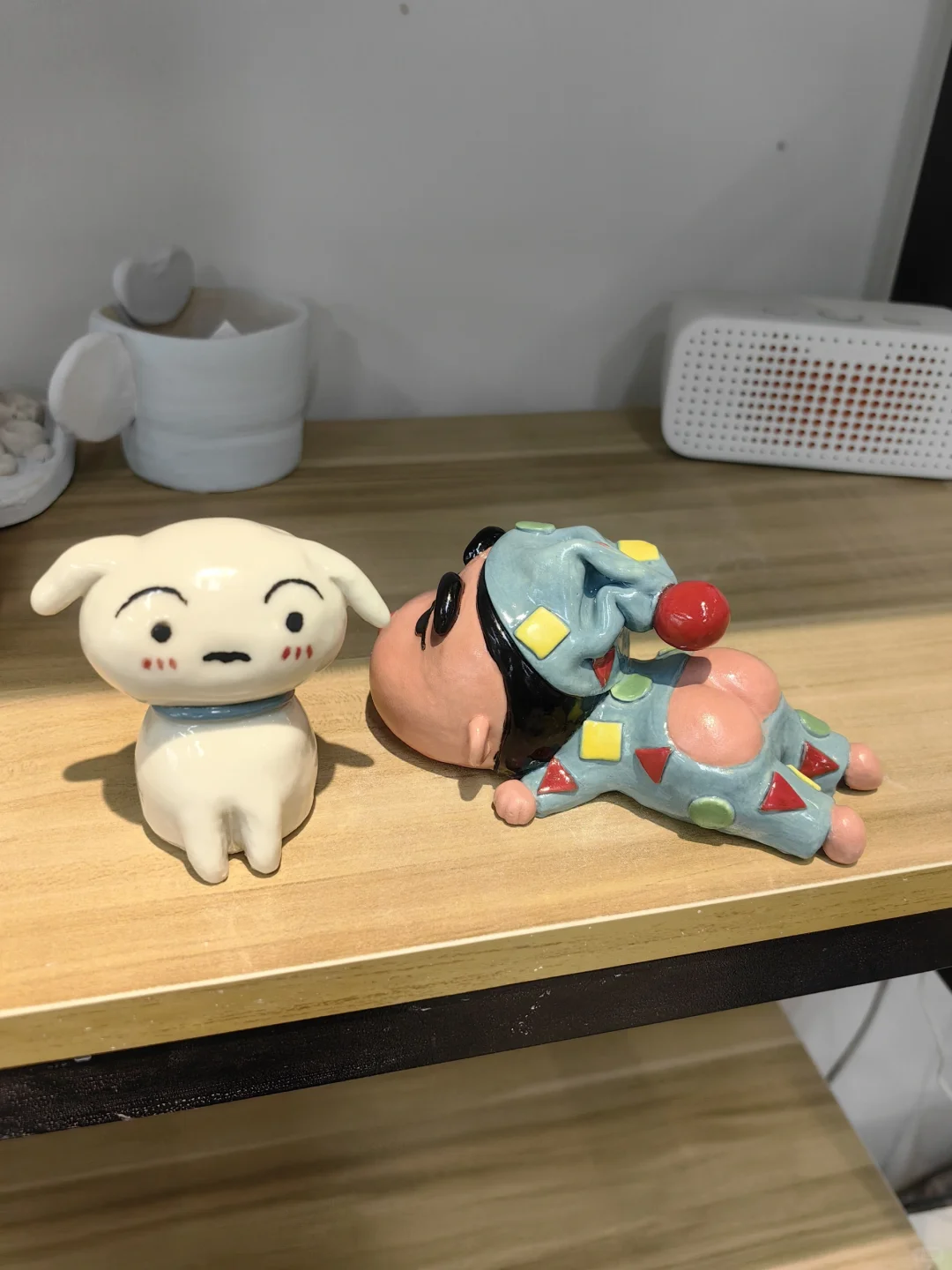 小新和小白都烧好了