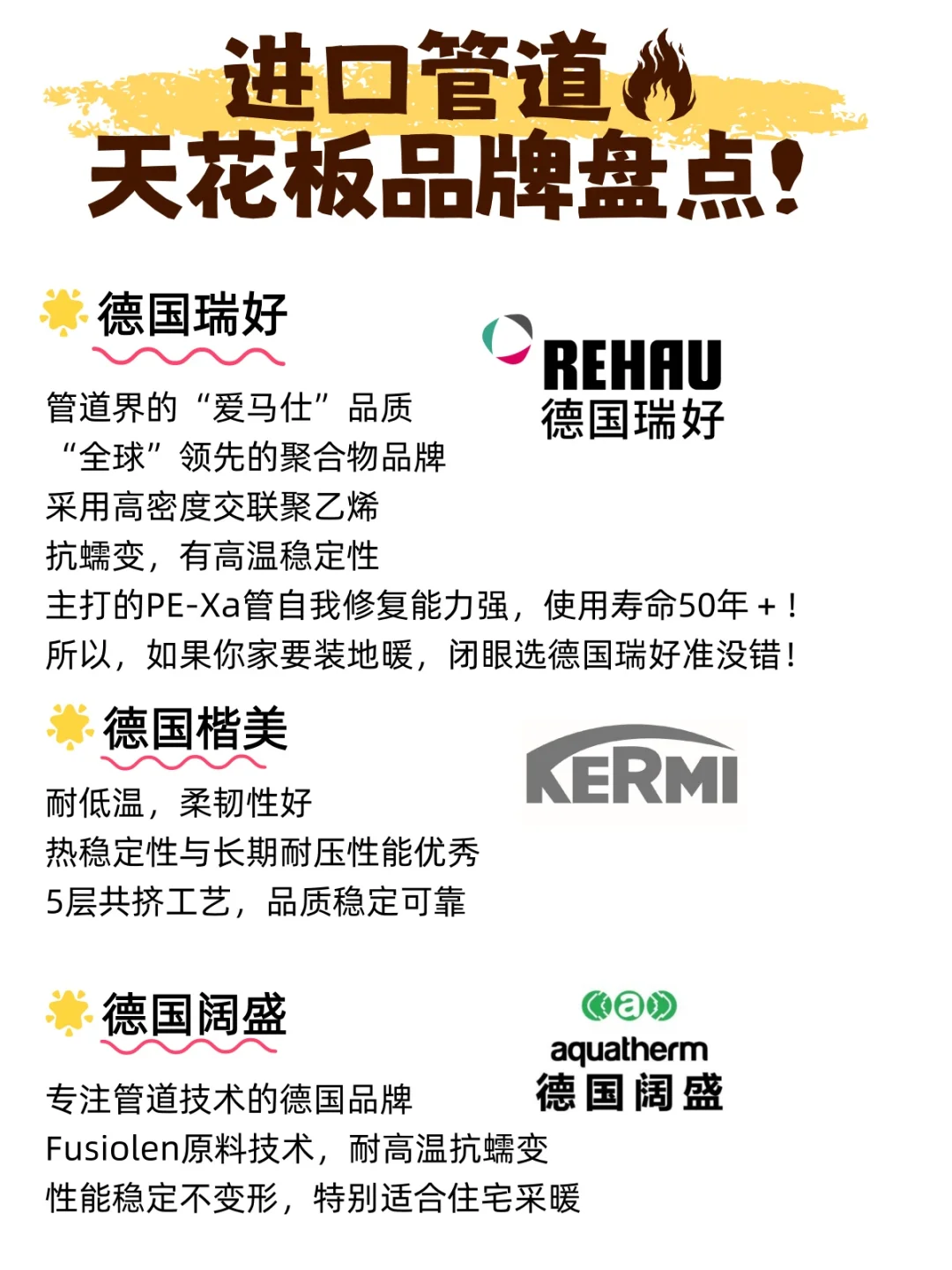 进口管道天花板品牌盘点!看完秒懂怎么选!