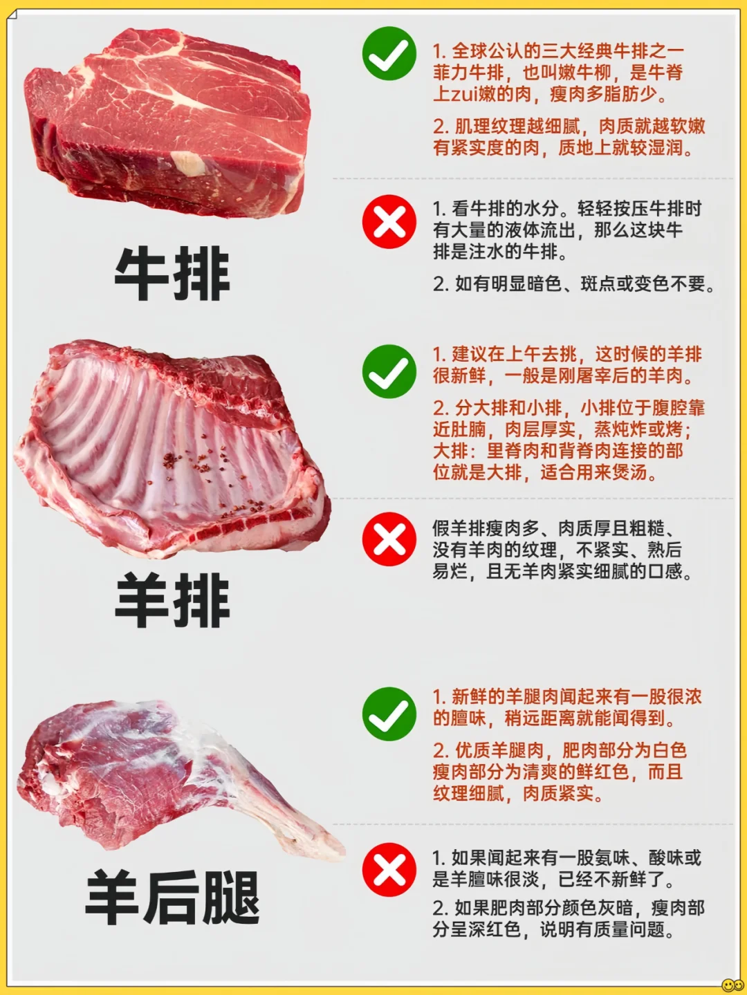 常见肉类挑选技巧?一文讲清楚‼️