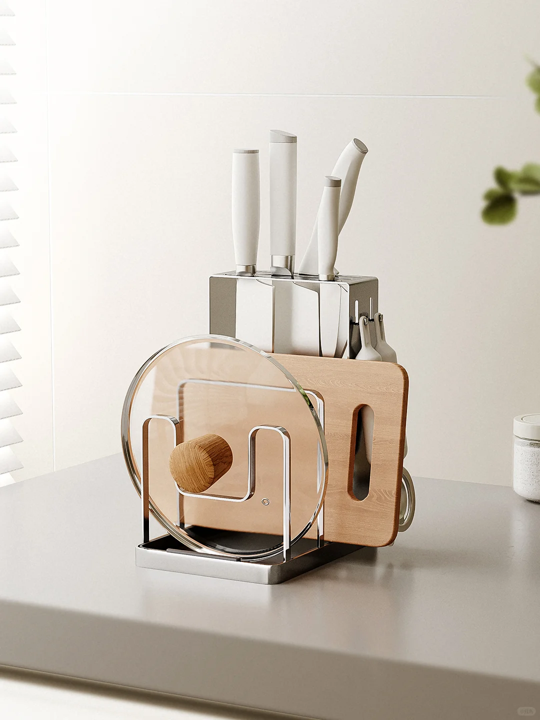 请大家看一下我的极简刀架收纳?