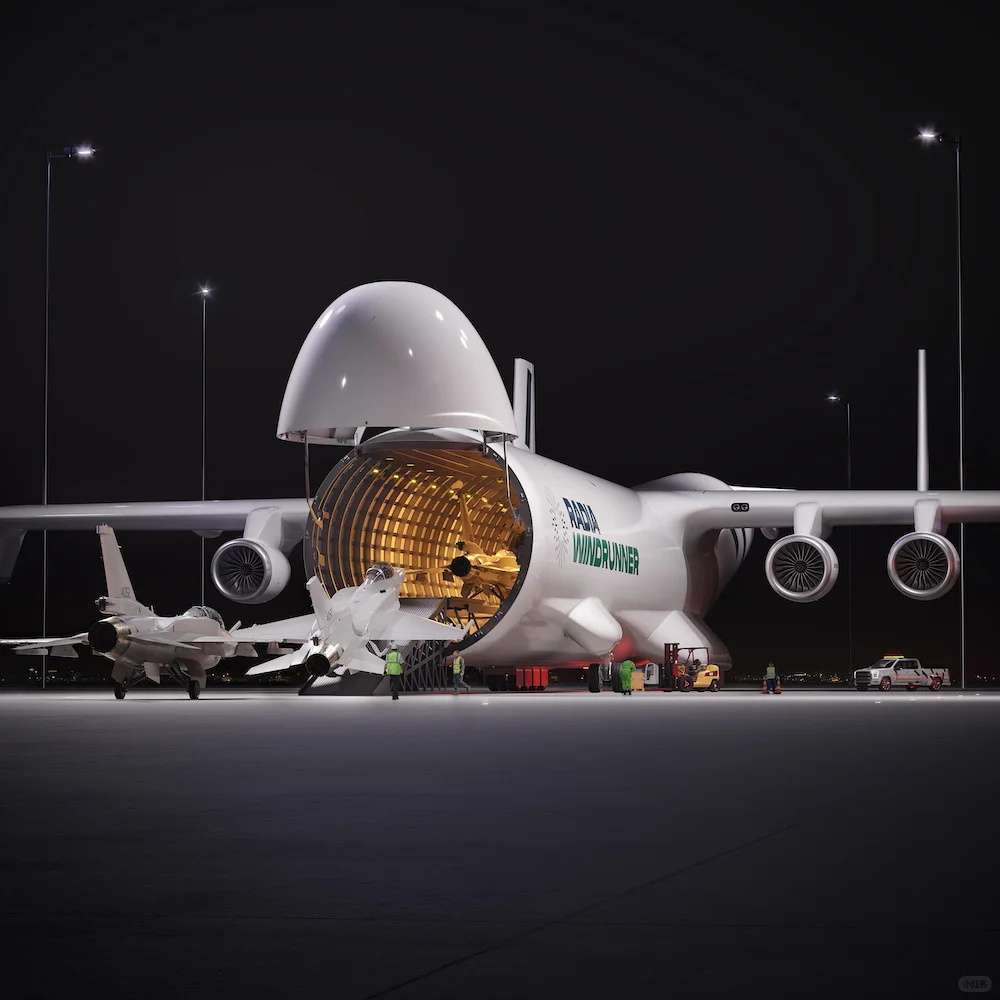 全球最大飞机将运风机叶片与战机?