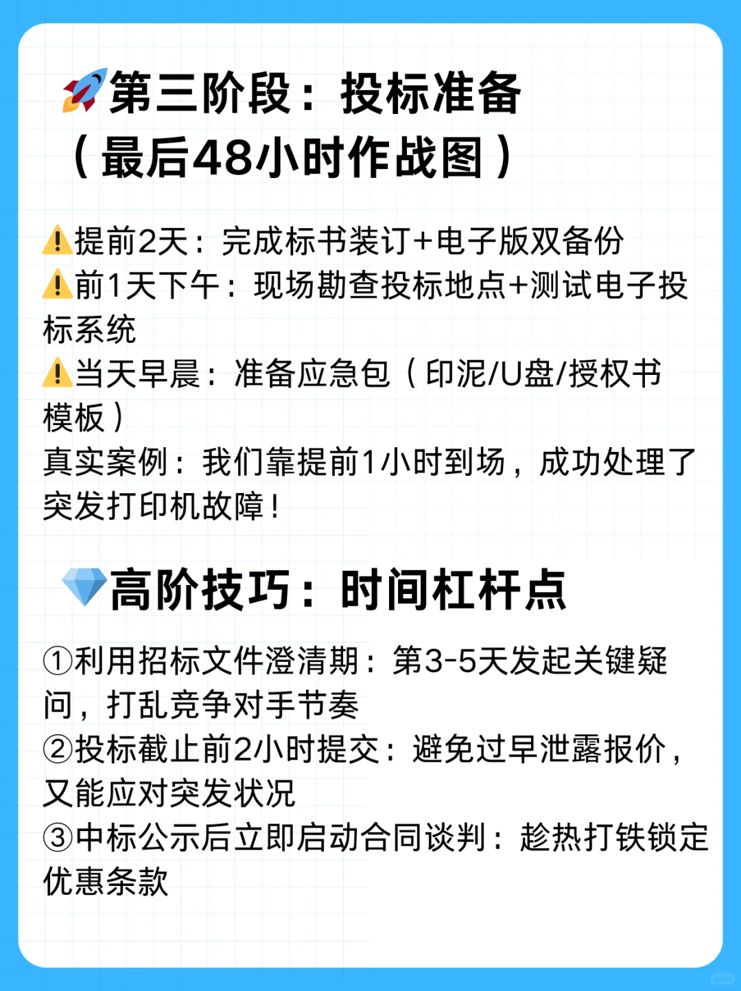 招投标时间管理秘籍｜精准控轴 中标率翻倍