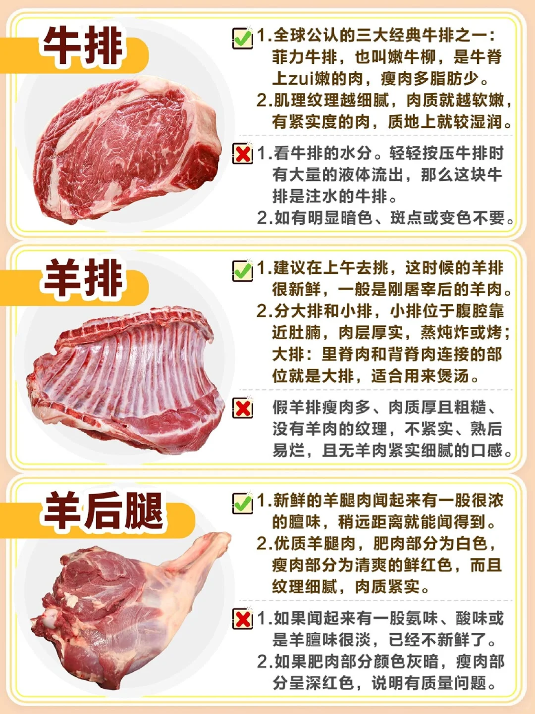 肉类挑选不踩坑