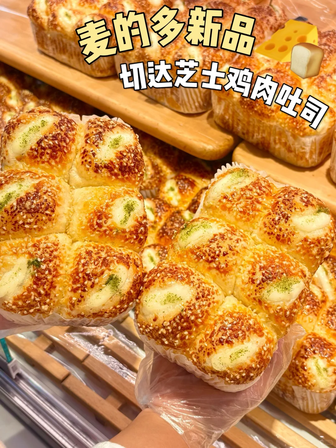 进来吃新品！切达芝士鸡肉吐司香到离谱?‼️