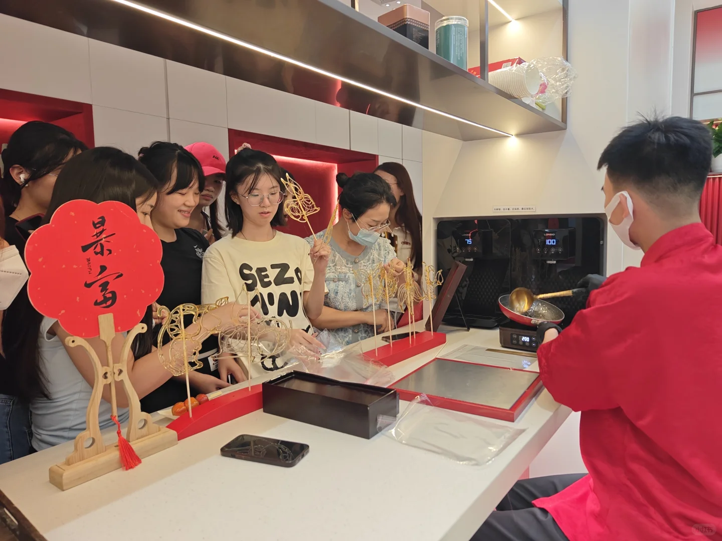 我在丸美MARUBI做糖画 | 广州品牌糖画老师