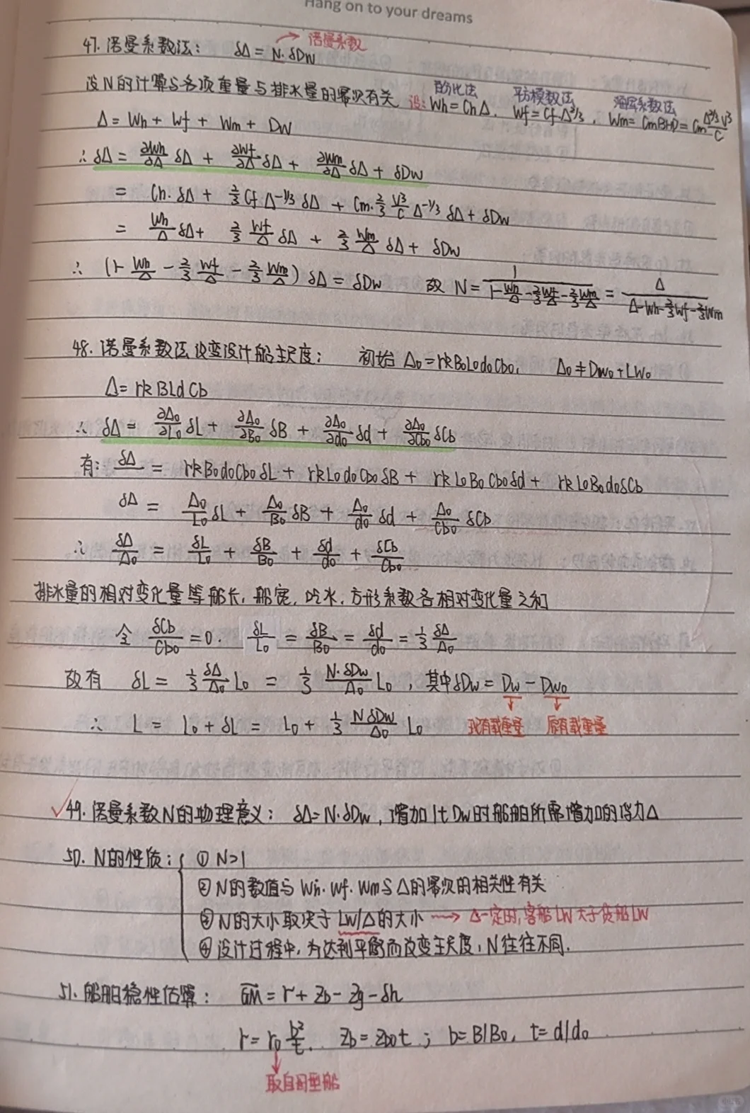 船舶设计原理复试资料