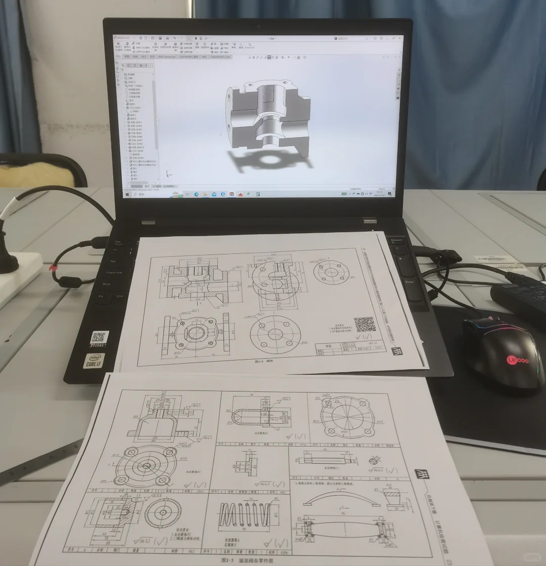solidworks绘制—溢流阀