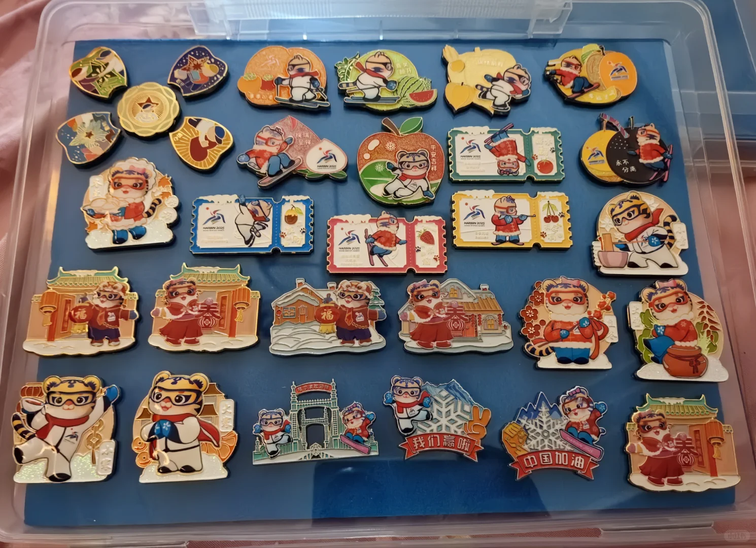 进博会徽章交换啦