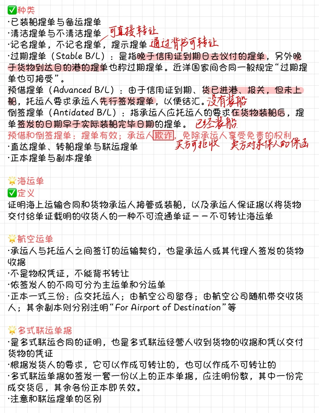 国际贸易实务（黎孝先著）｜国际货物运输