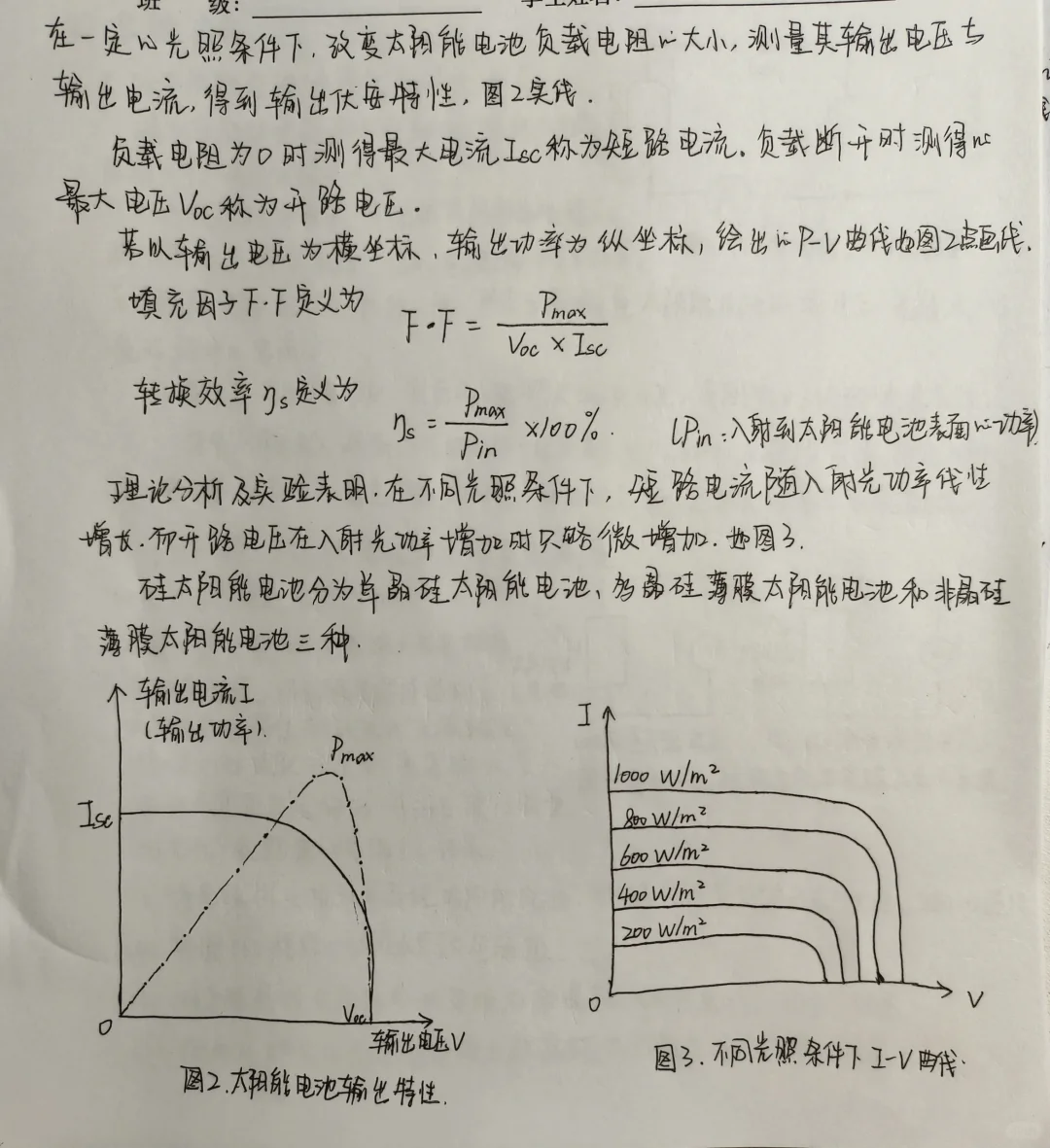 太阳能电池特性