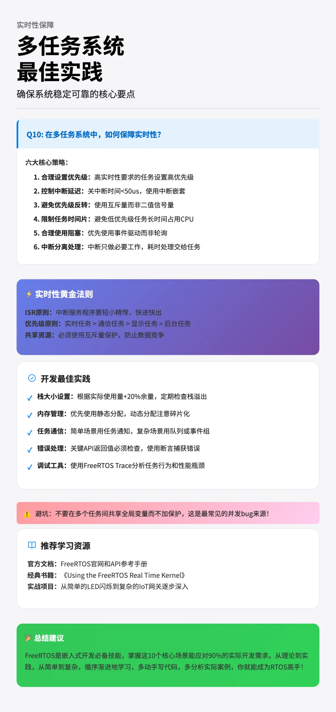 FreeRTOS实战攻略｜10大核心场景全解析