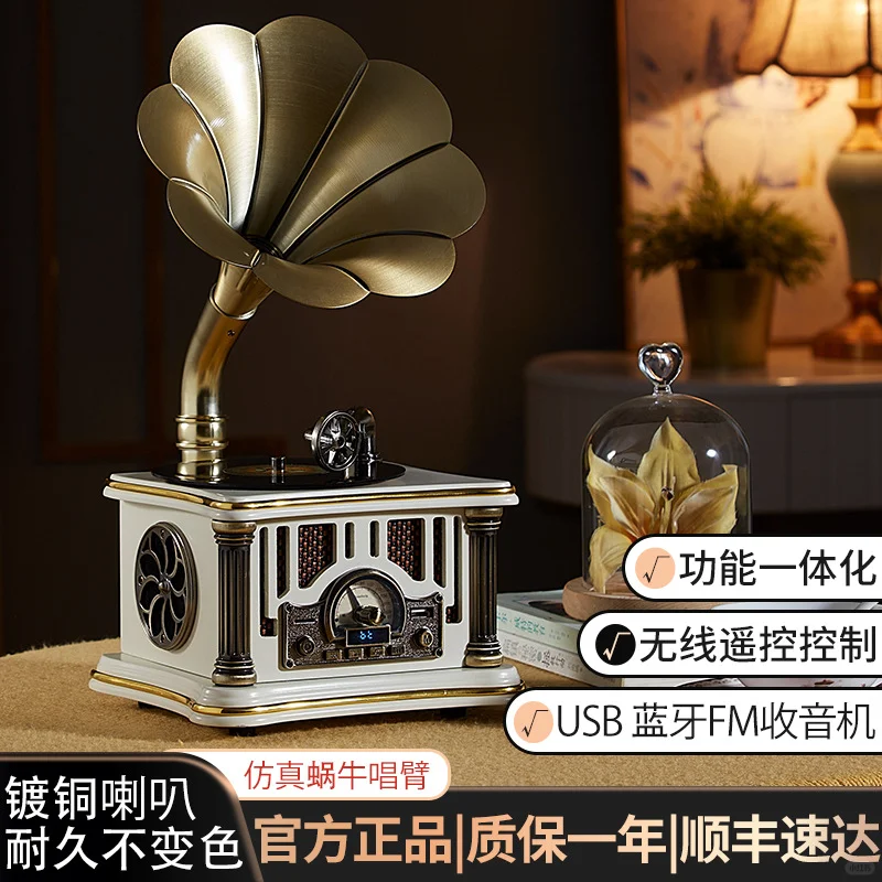 派拉蒙留声机，卧室摆件，复古感拉满！