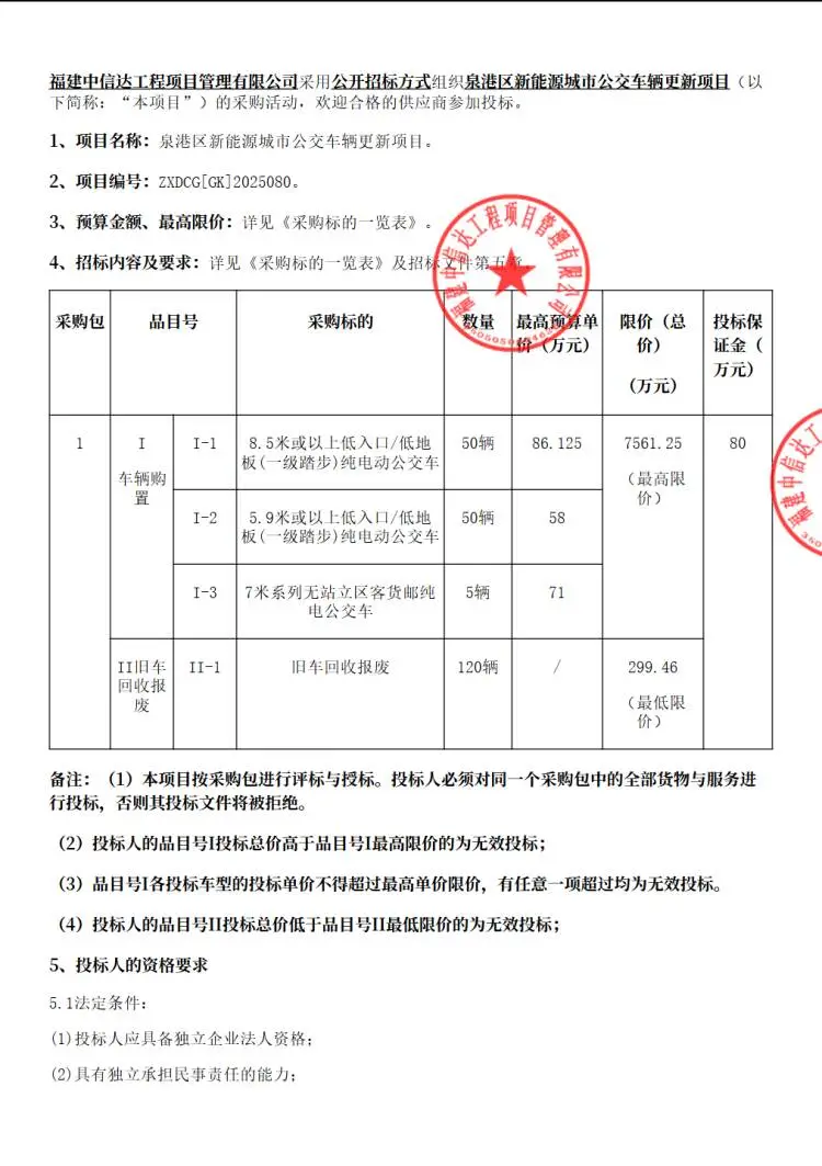泉港大众2025年度新车招标