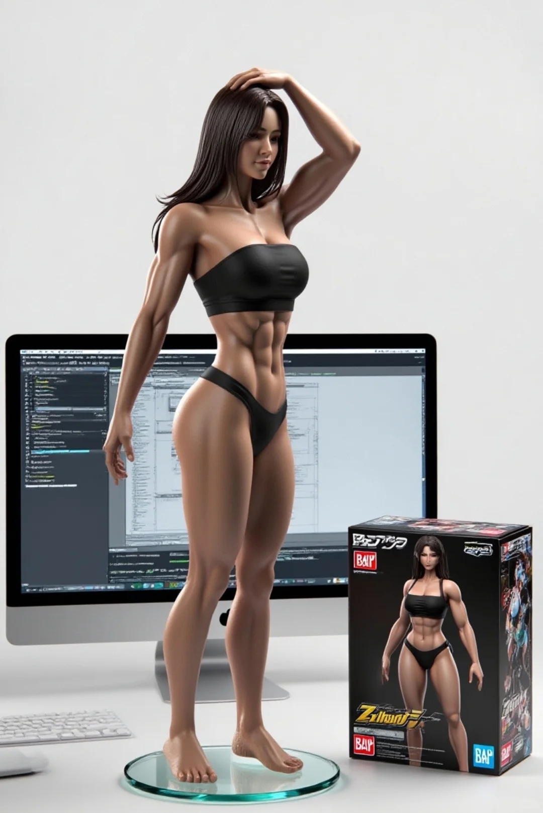 健身女孩自己的手办———3D建模身材?