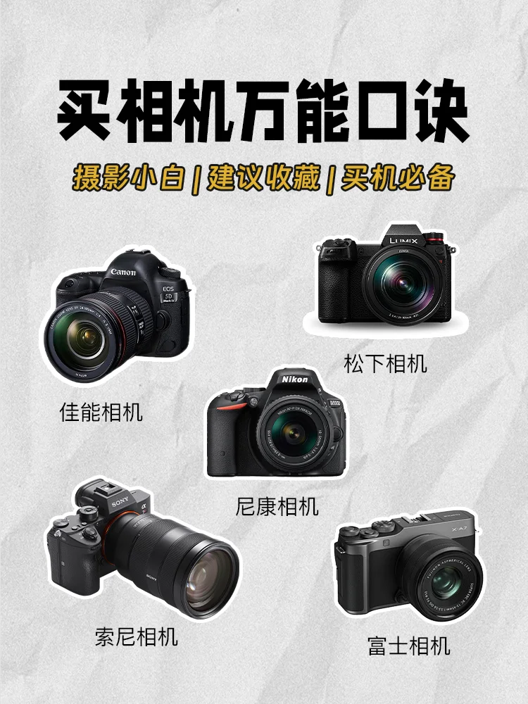 新手小白如何选购相机？买相机前要知道的