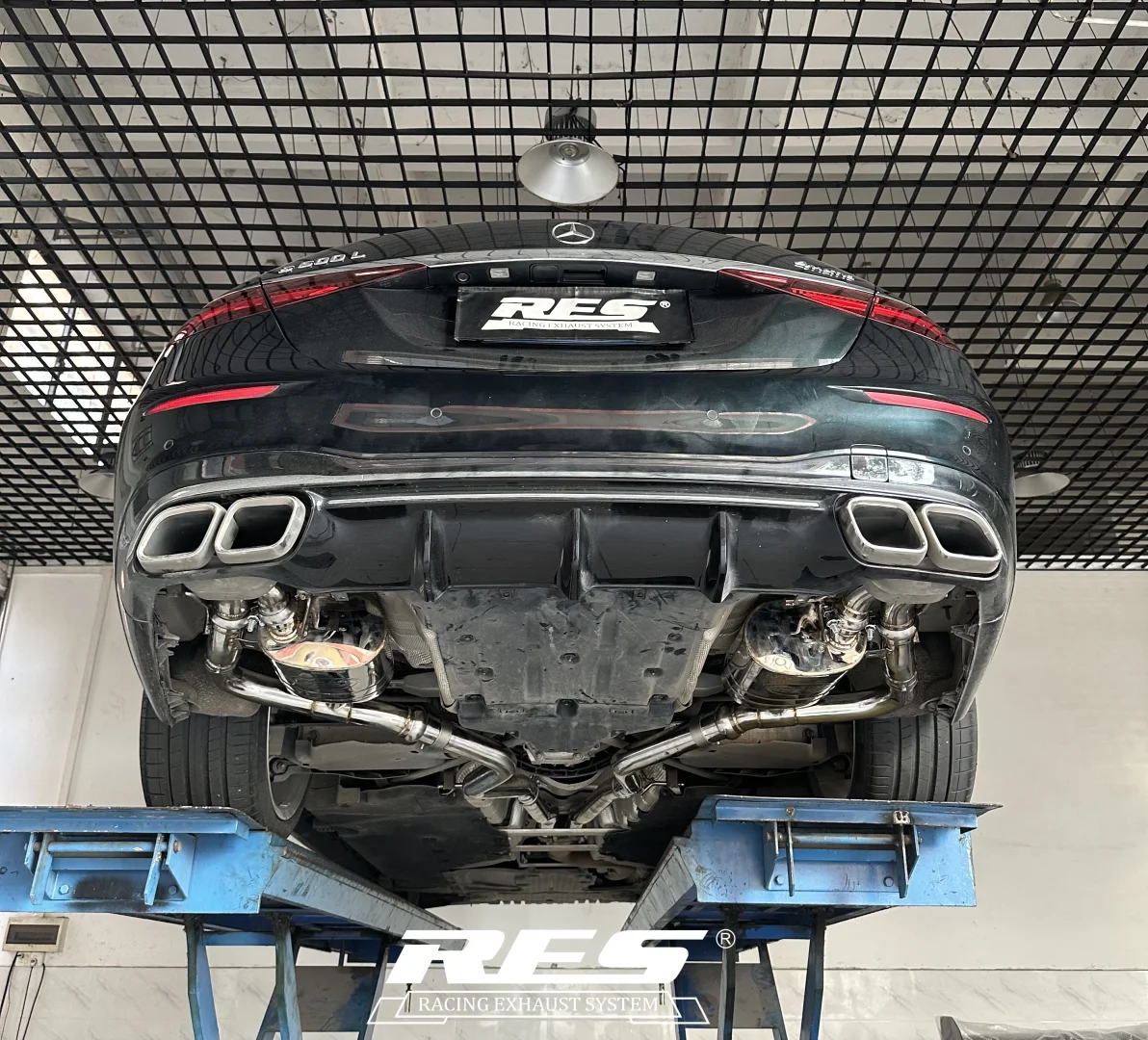 奔驰S450L W223 & RES智能阀门排气！