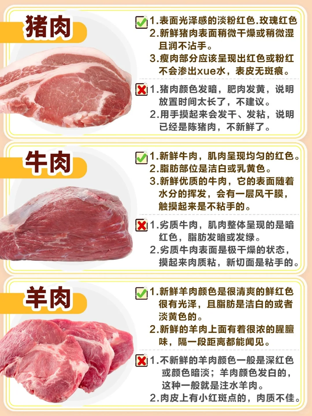 肉类挑选不踩坑