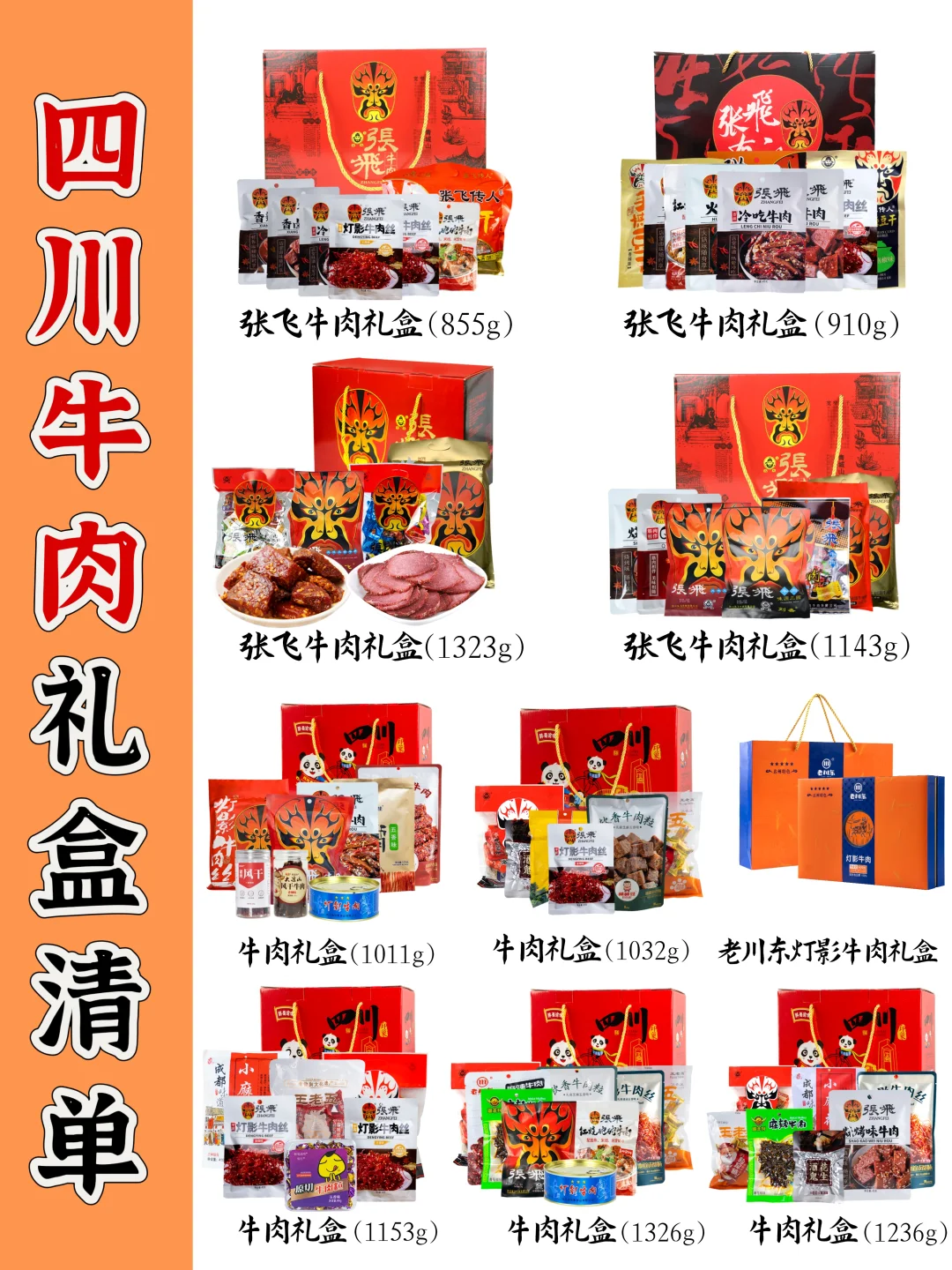 ?四川特产/成都特产清单丨品类齐全，快快