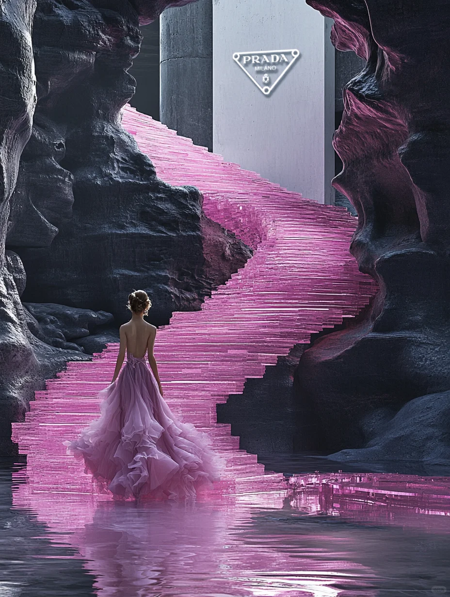 PRADA冰岛天梯时尚大秀