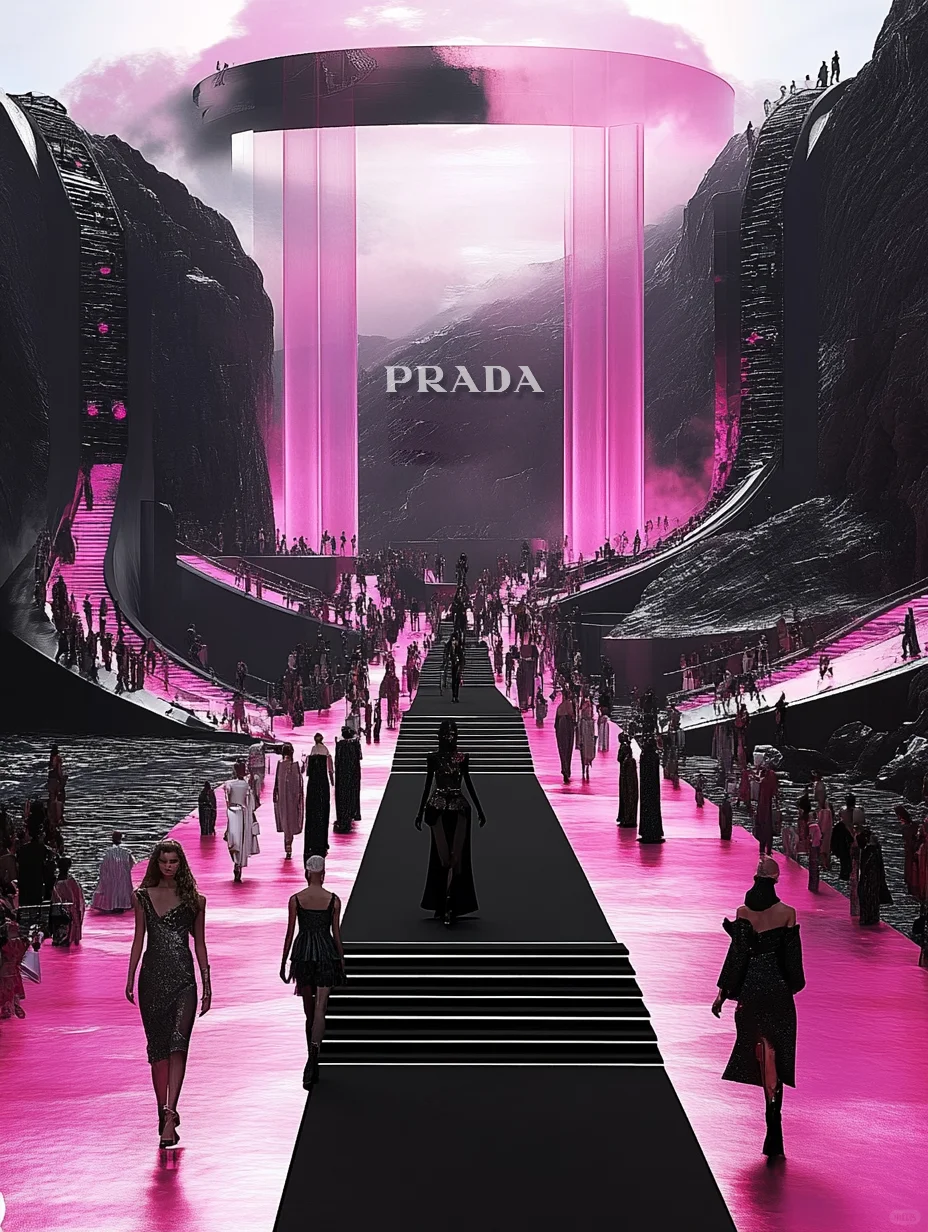 PRADA冰岛天梯时尚大秀