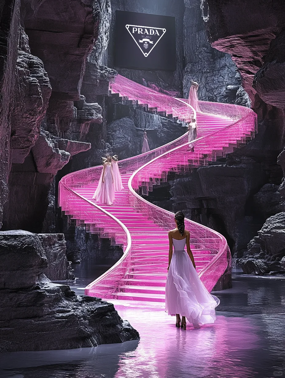 PRADA冰岛天梯时尚大秀