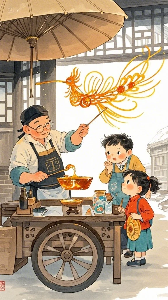 绘画素材——中国风糖画