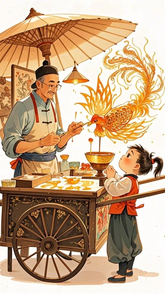 绘画素材——中国风糖画