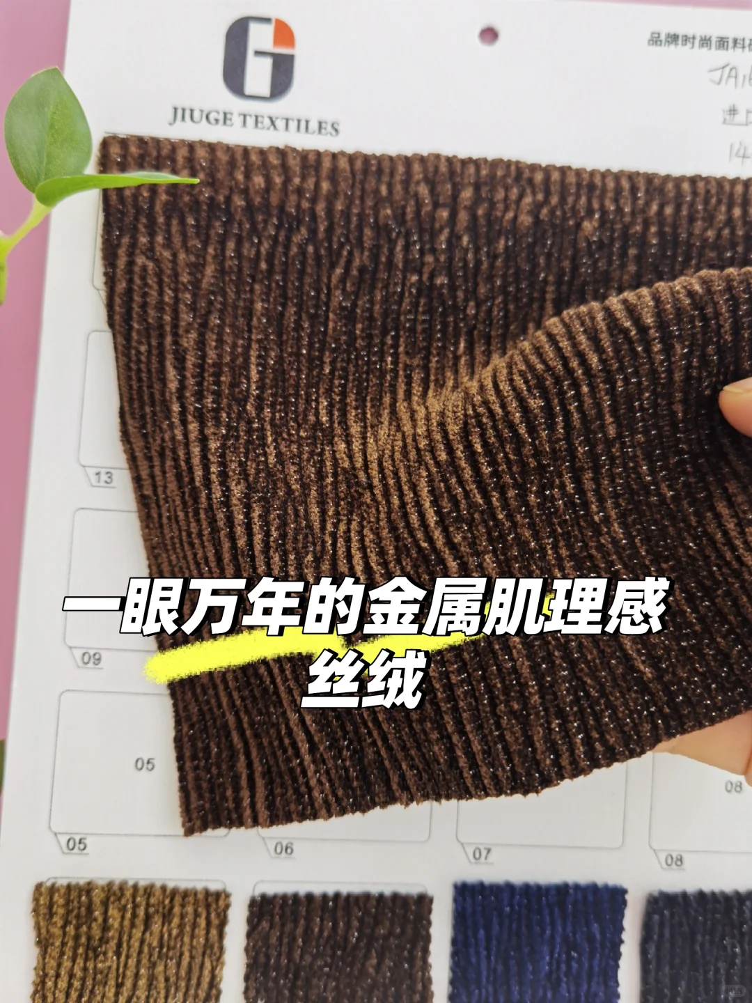 ✨【绝美预警】肌理褶皱感金属丝丝绒?✨