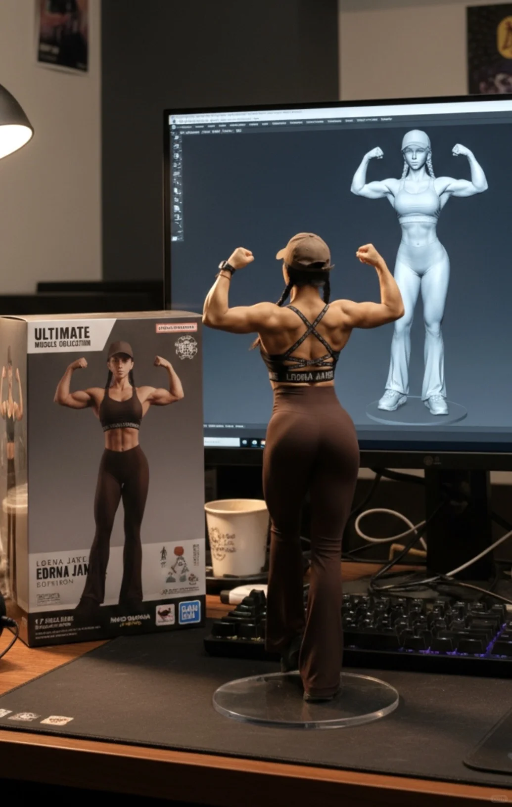 健身女孩自己的手办———3D建模身材?