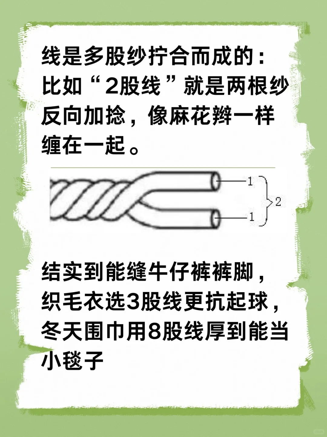 纱和线分布清？纺织人30秒教你秒懂