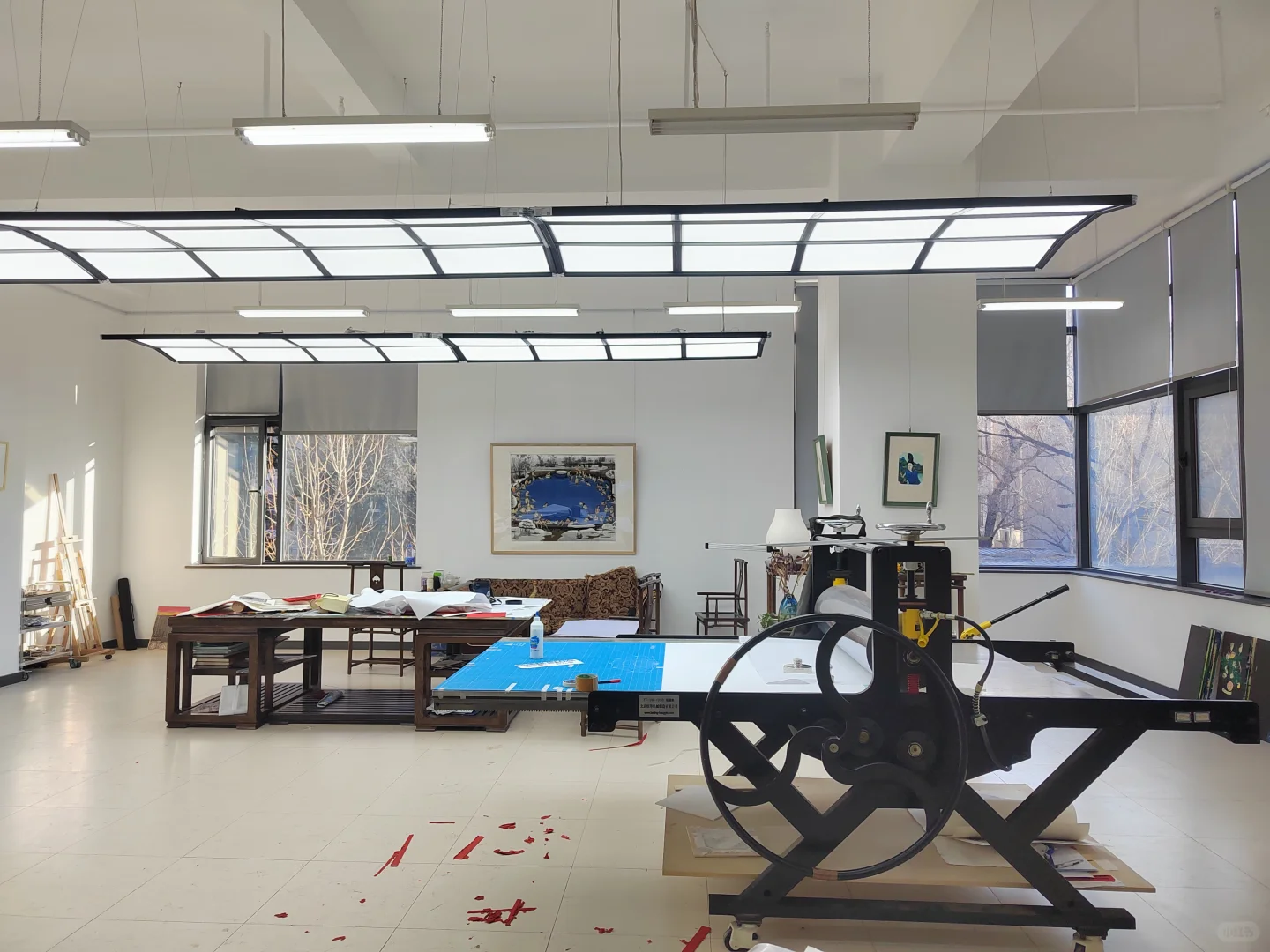 中国国家画院的版画所工作室