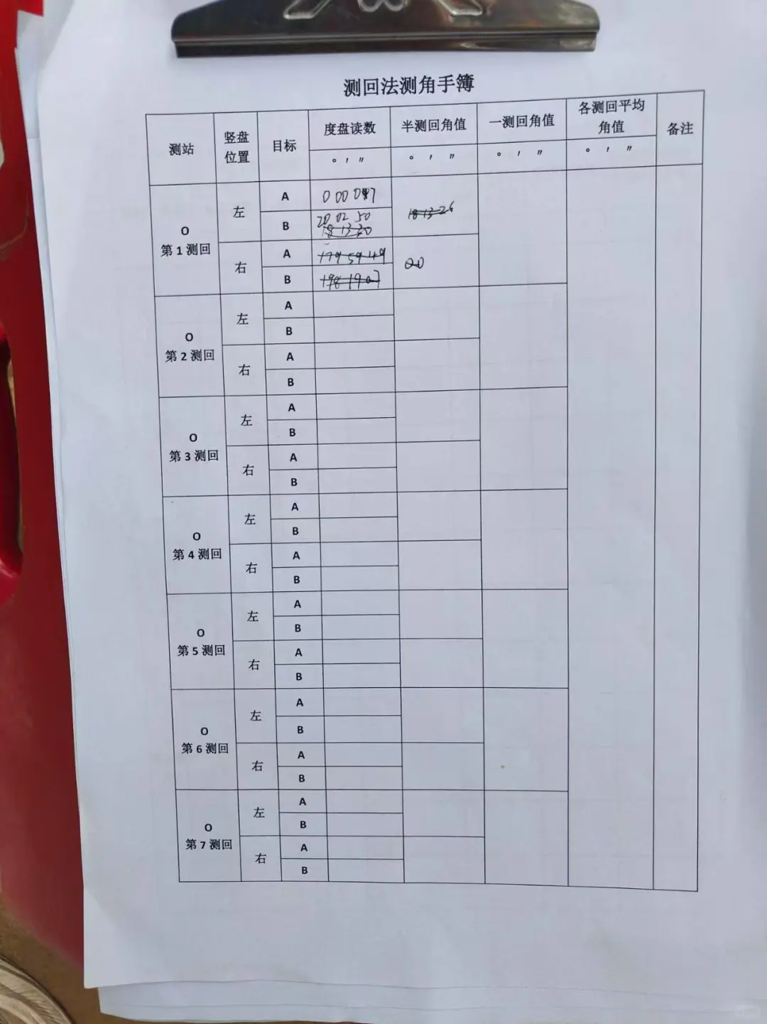 一周的测量学实习