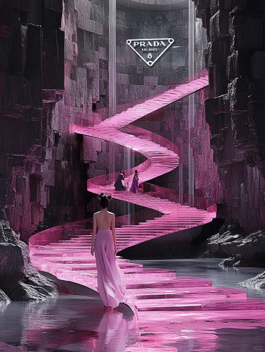 PRADA冰岛天梯时尚大秀