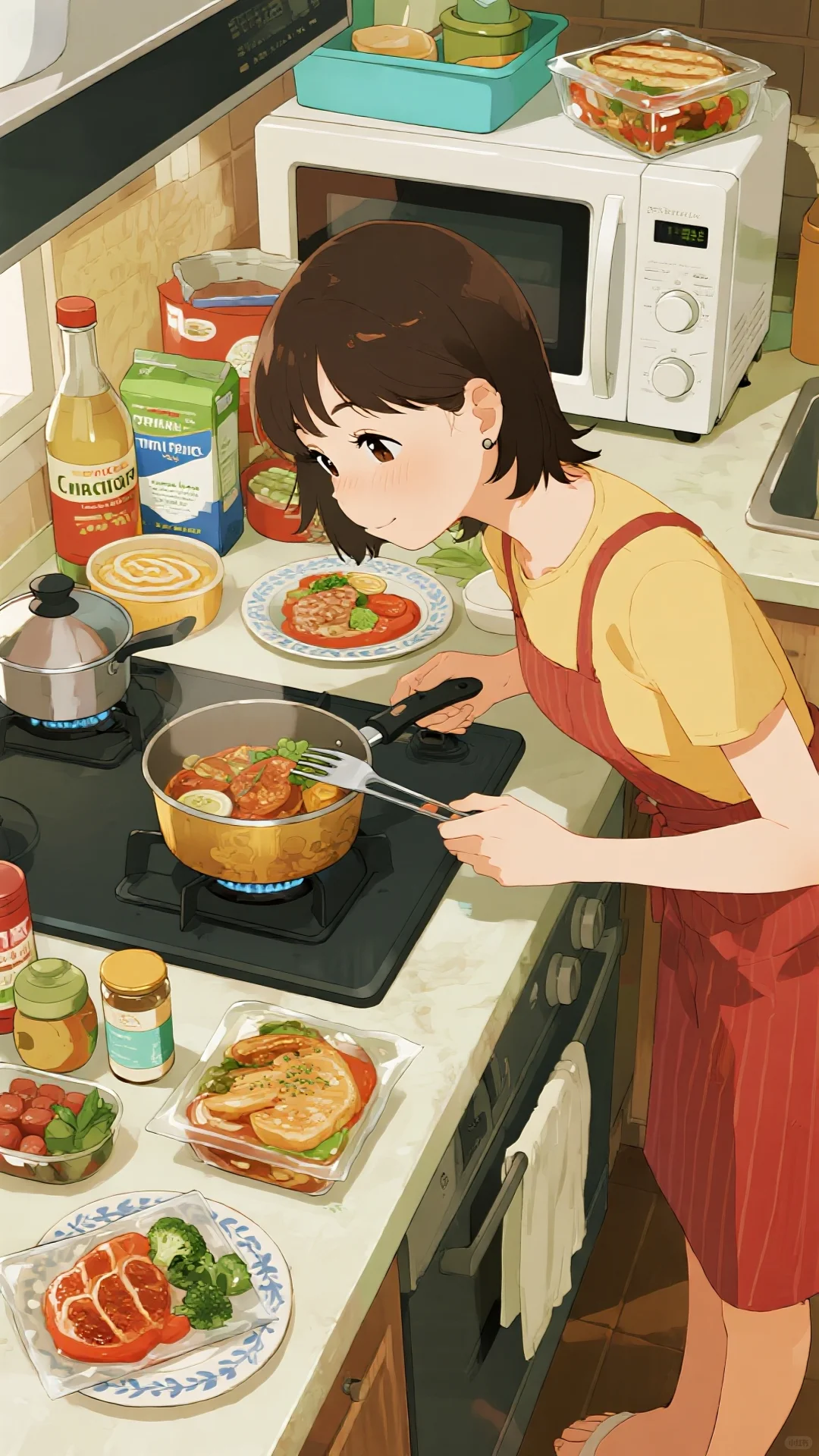 这么多“美味”预制菜，用微波炉出摊啦?