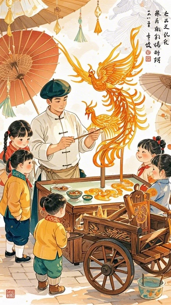 绘画素材——中国风糖画