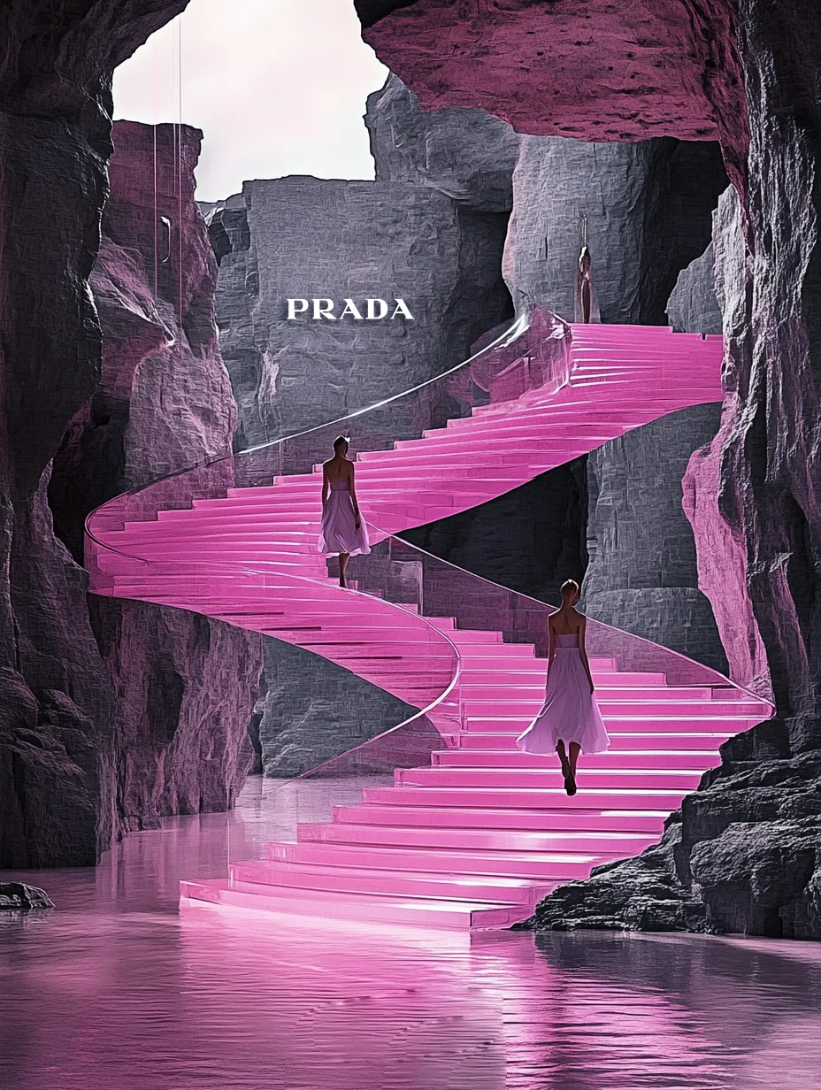 PRADA冰岛天梯时尚大秀