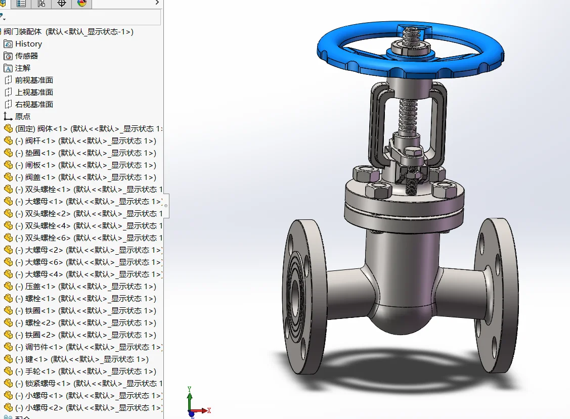 出闸阀三维模型有人要么