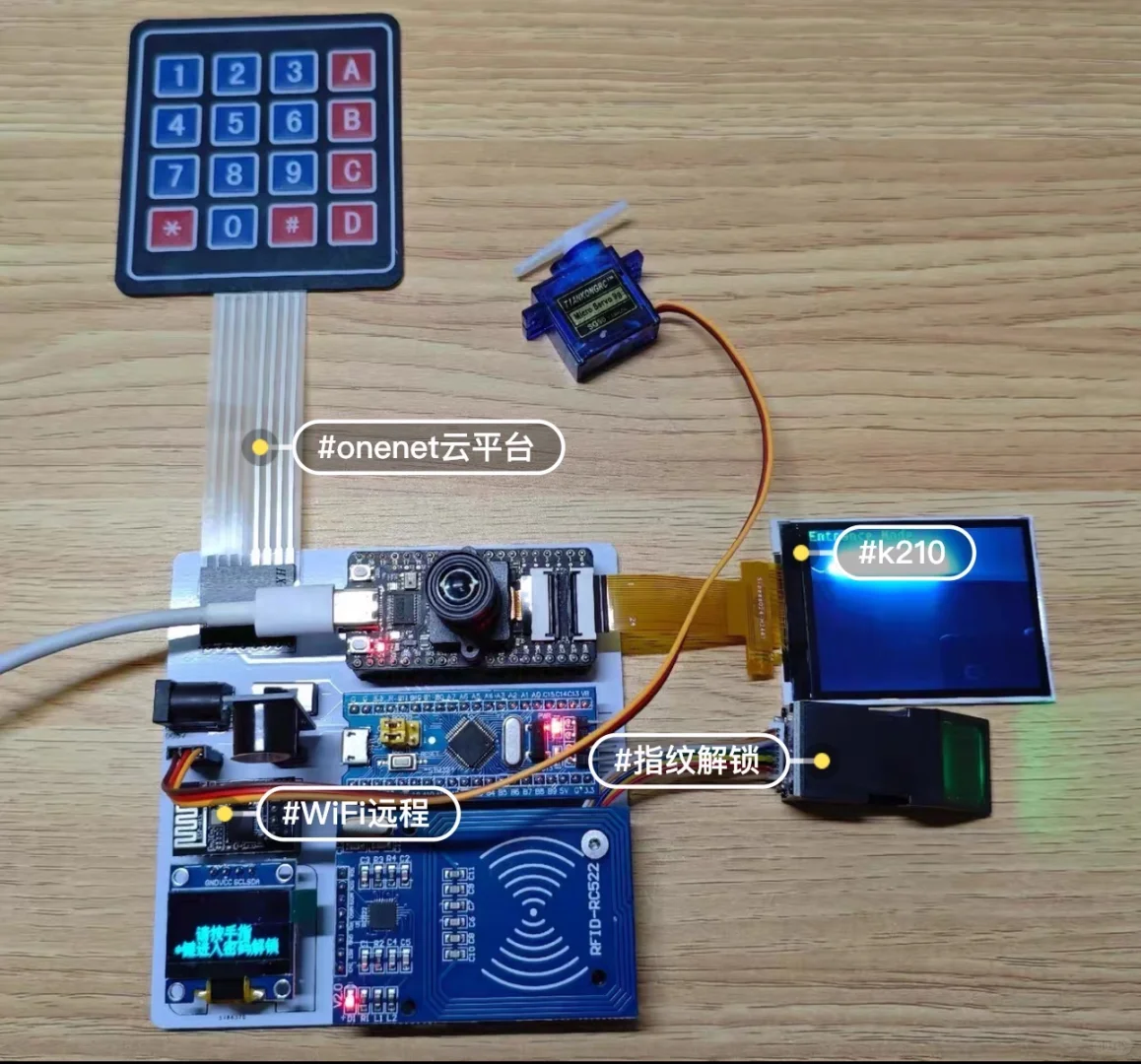 基于stm32的智能门禁系统、k210人脸识别