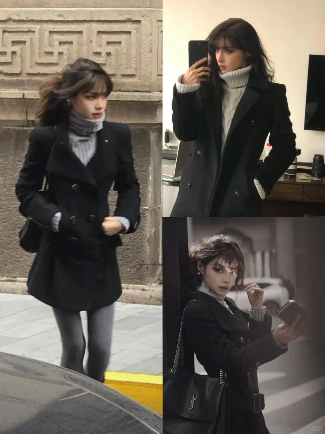 黑色正肩永远是经典这件有蹲的么？！！