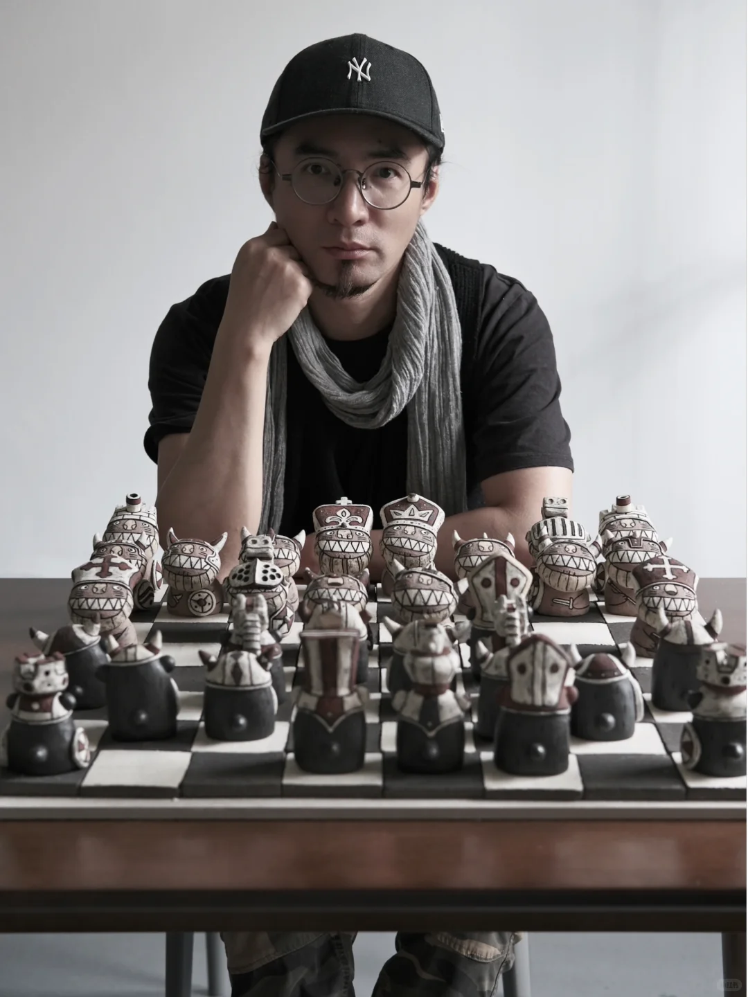 自己动手做了一副国际象棋♟️熊vs狮子