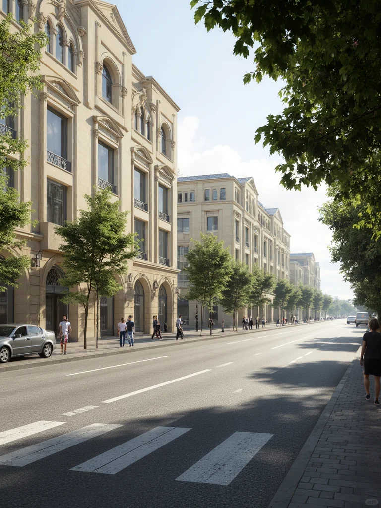 街景背景图（礼貌拿图）